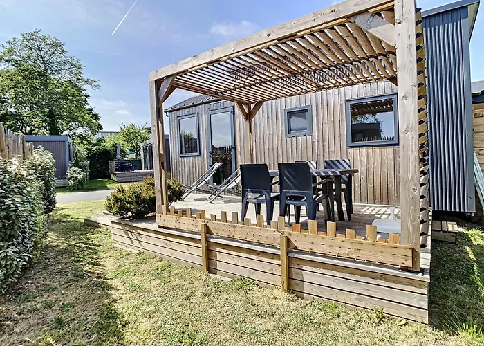 Tiny House Bois Avec Terrasse, Piscine, Wifi, Animaux Admis, Parking - 200m De La - Fr-1-361a-88 Σπίτι διακοπών Jullouville-les-Pins
